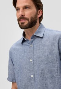 s.Oliver REGULAR KURZARM - Overhemd - navy