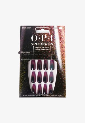 OPI, XPRESS/ON - FAUX ONGLES RÉUTILISABLES EFFET GEL - Stickers à ongles - swipe night