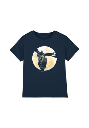 DC COMICS - BATMAN, BATMAN ABSOLUTE MOTORCYCLE MOON UNISEX - Print T-shirt - dark blue