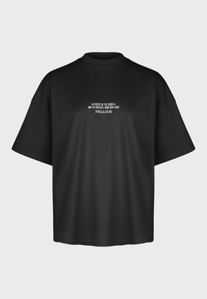 Pegador NAIA HEAVY OVERSIZED TEE - T-shirt con stampa - black