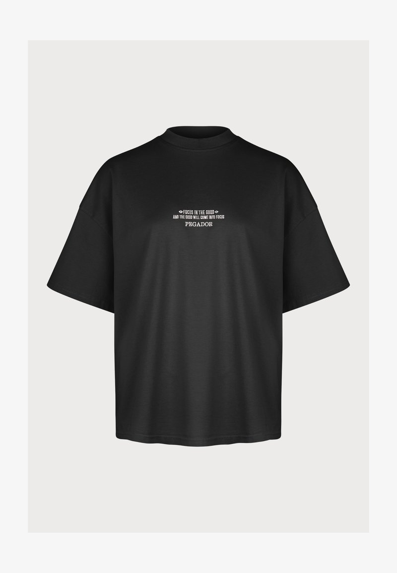 Pegador NAIA HEAVY OVERSIZED TEE - T-Shirt print - black