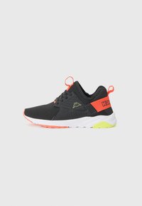 Atlasīts, black/orange/green lime