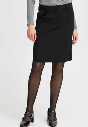 FRNOLA - A-vonalú szoknya - black