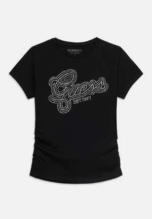 Guess, KIDS TEENS - Μπλουζάκι με στάμπα - jet black