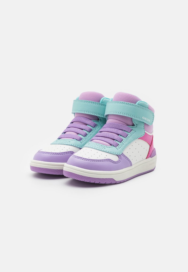 Geox J Washiba Girl A, meisjessneakers, Zwart, 34 EU