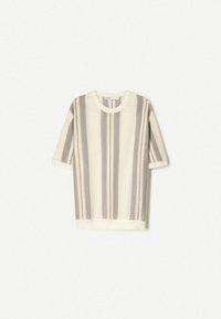 TEXTURED STRIPED  - T-shirt print - sand