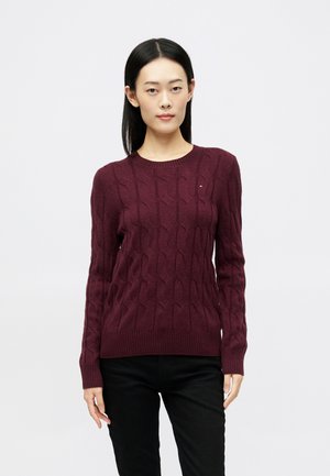 SOFT CABLE  - Jumper - deep burgundy