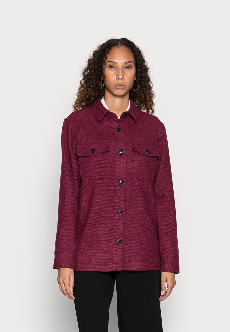 Tommy Hilfiger BLEND SHACKET - Casaco de verão - crimson ruby