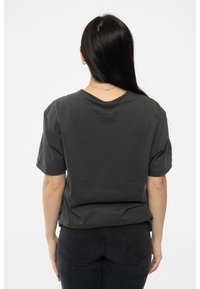 Paradiso Clothing THE ROLLING STONES RAINBOW TONGUE - Print T-shirt - charcoal