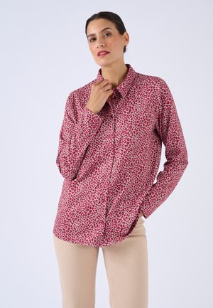 Chemisier - bordeaux animalier