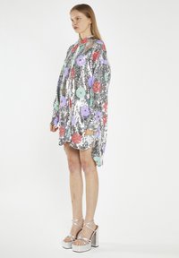 Glamorous Blousejurk - silver flower sequin