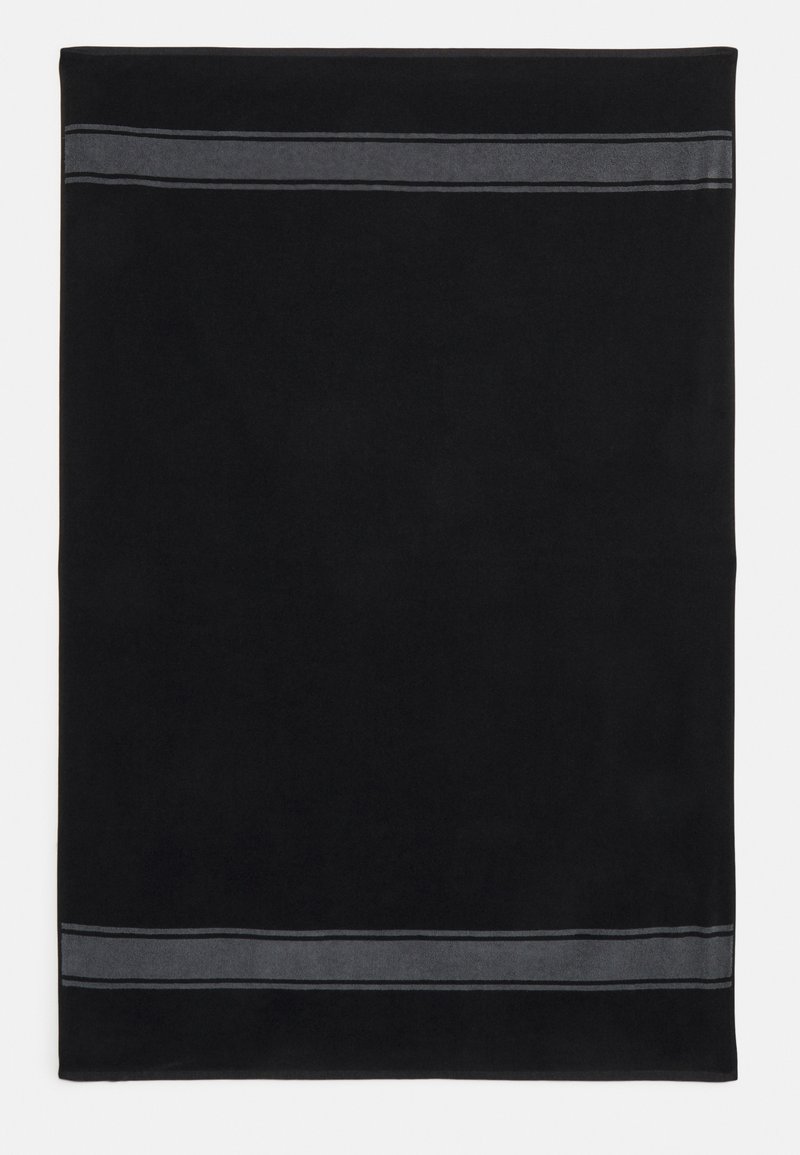Pier One BEACH TOWEL 150X100CM 550GSM - Toalha de praia - black/grey