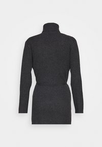 pure cashmere LONG TURTLE NECK  - Maglione - graphite