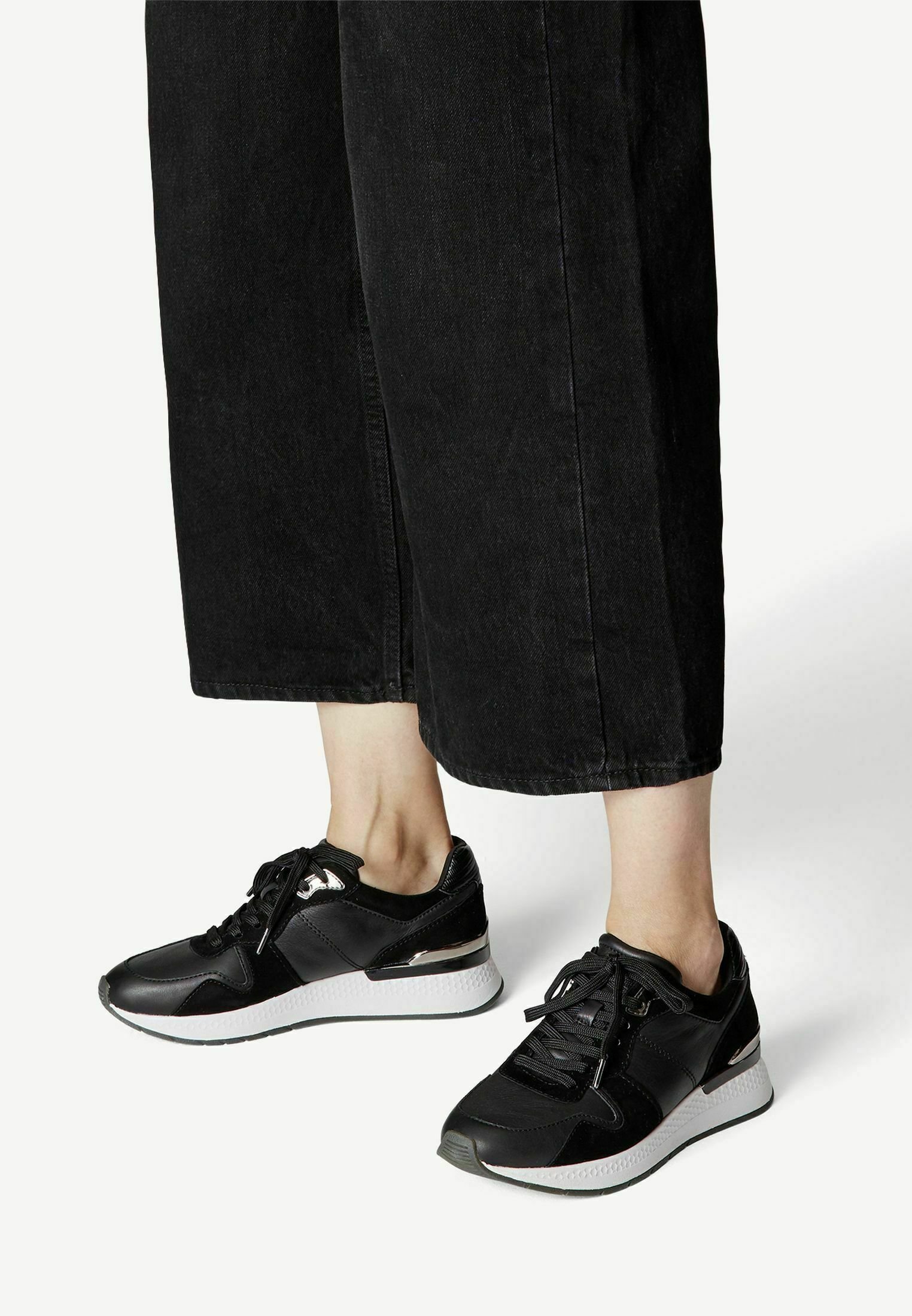 Tamaris Fashletics Sneakers laag - black/gemêleerd zwart - Zalando.nl