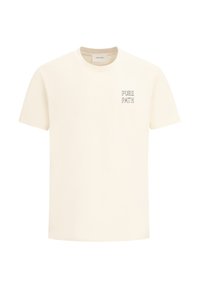 LOOSE FIT CREWNECK - Print T-shirt - ecru