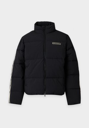 EA7 Emporio Armani, TRAIN LOGO SERIES TAPE JACKET - Zimná bunda - black