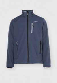 MAN JACKET ZIP HOOD - Softshell jakker - titanio/alluminio