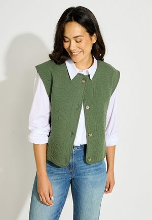 Grain de Malice, VESTE SANS MANCHES EN MAILLE - Chaleco - kaki