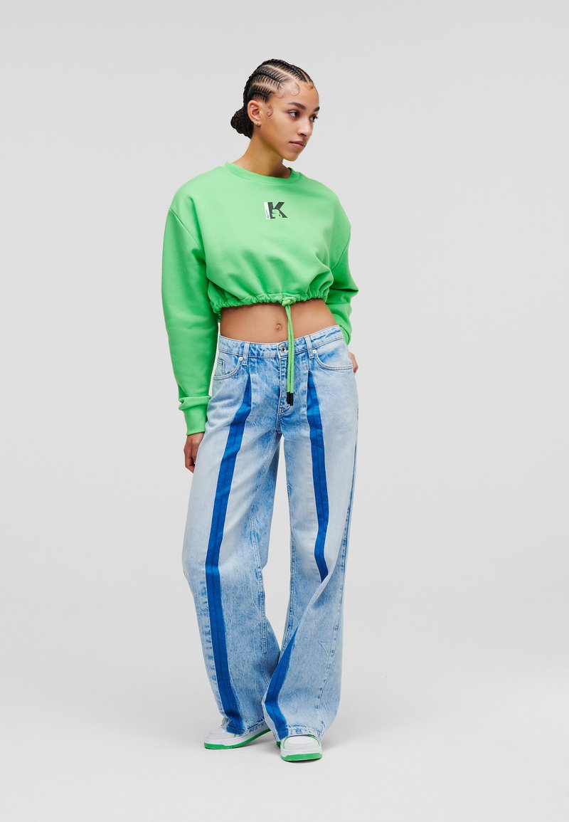 Karl Lagerfeld Jeans Camicia Relaxed Fit In Cotone Biologico - Donna, Colore Bianco