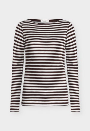 Marc O'Polo, T-SHIRT, LONGSLEEVE, STRIPE - Maglietta a manica lunga - dark red_multi_05