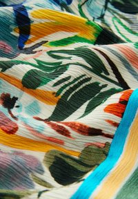Next KIMONO SLEEVE TIE WAIST - Maxiklänning - green blue palm print