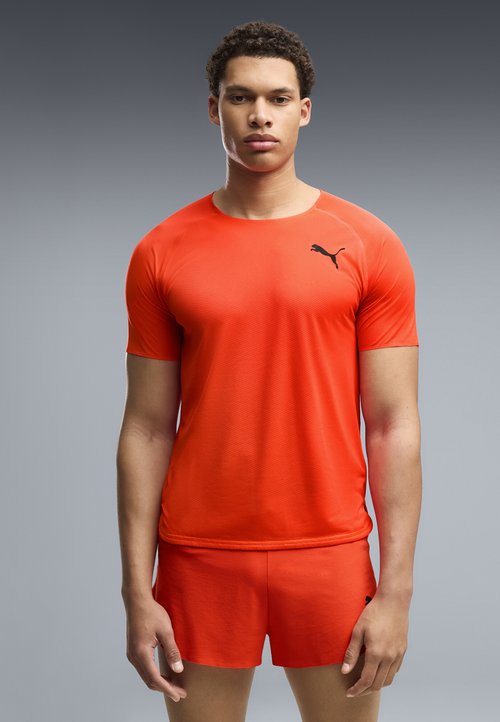 PUMA LIGHTSPEED LAUFSHIRT - Sports T-shirt - ultra red — photo 2