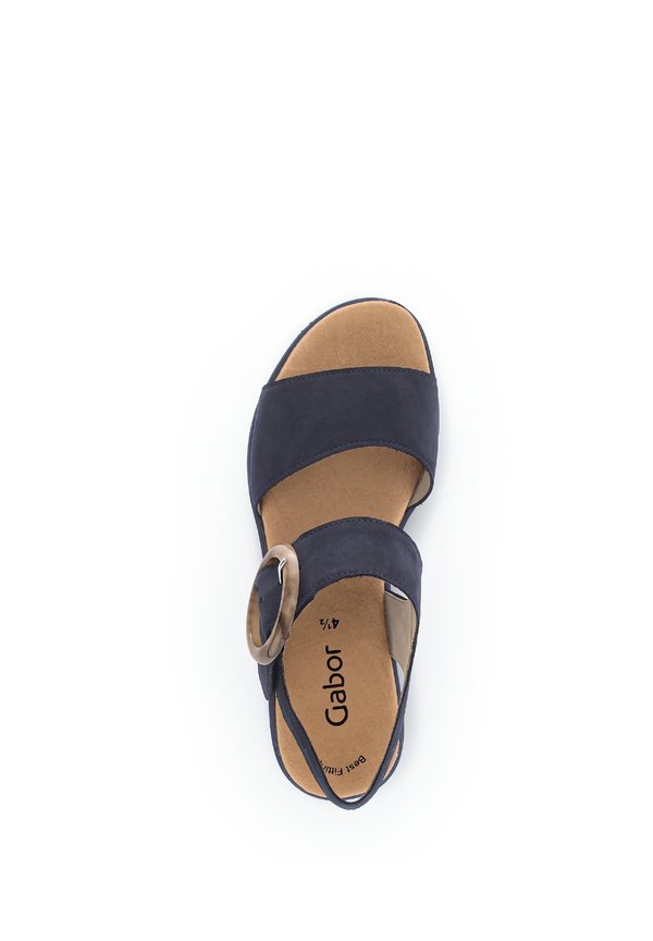Wedge sandals - blau2