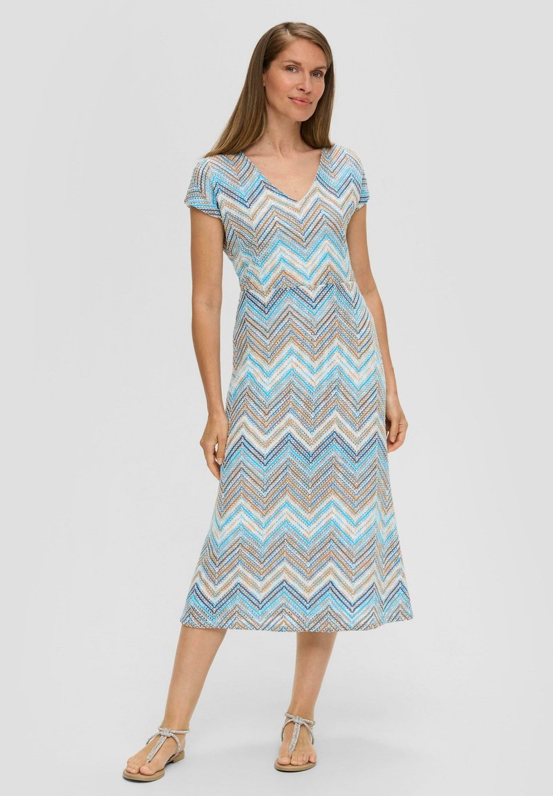 s.Oliver BLACK LABEL ROBE - Freizeitkleid - azurblau