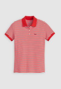 Poloshirts - marigold stripe mars red