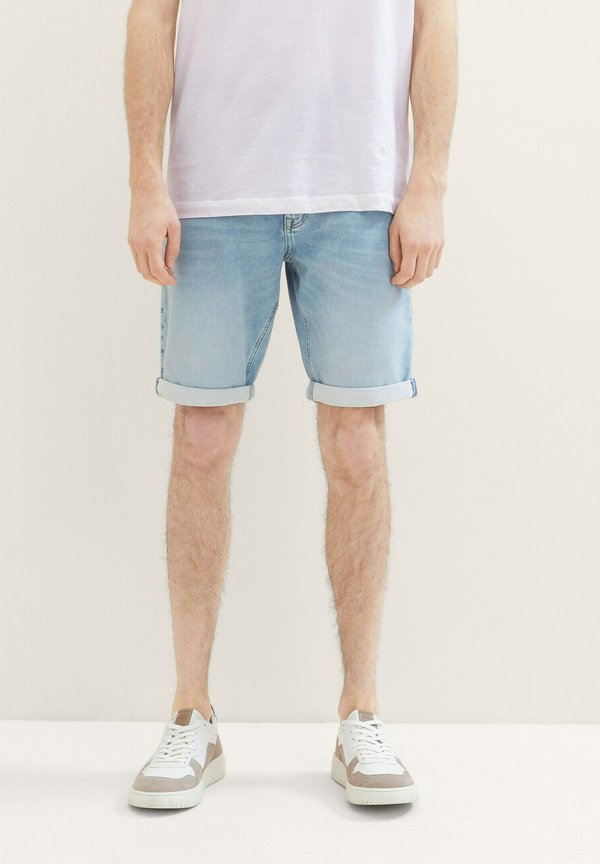 JOSH - Jeans Shorts - light stone wash denim