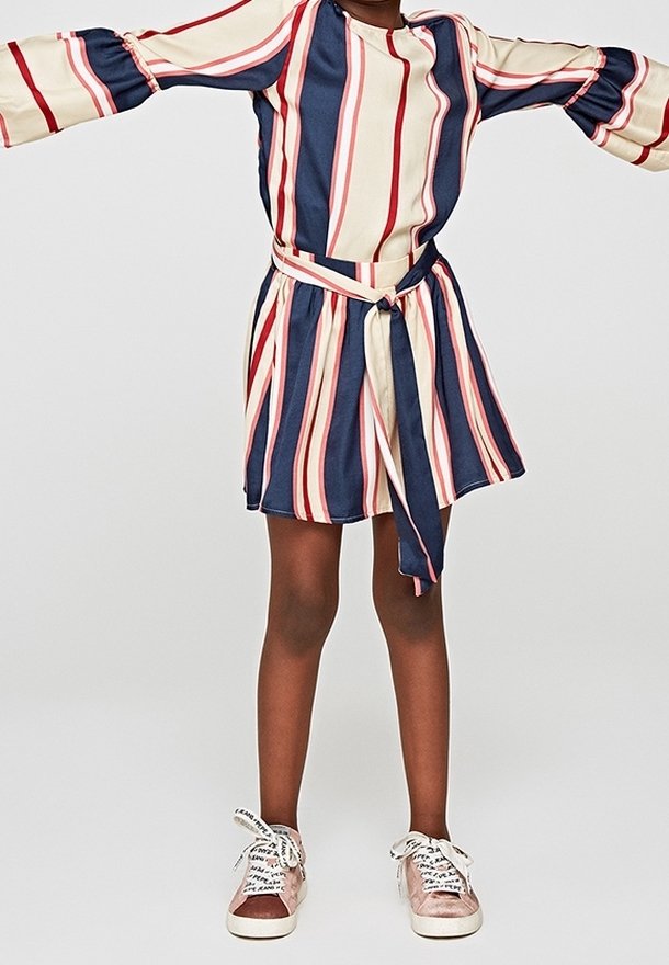 Pepe Jeans Áčková sukně - sand/dark blue