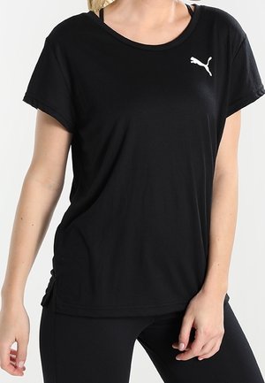 T-shirt med print - black