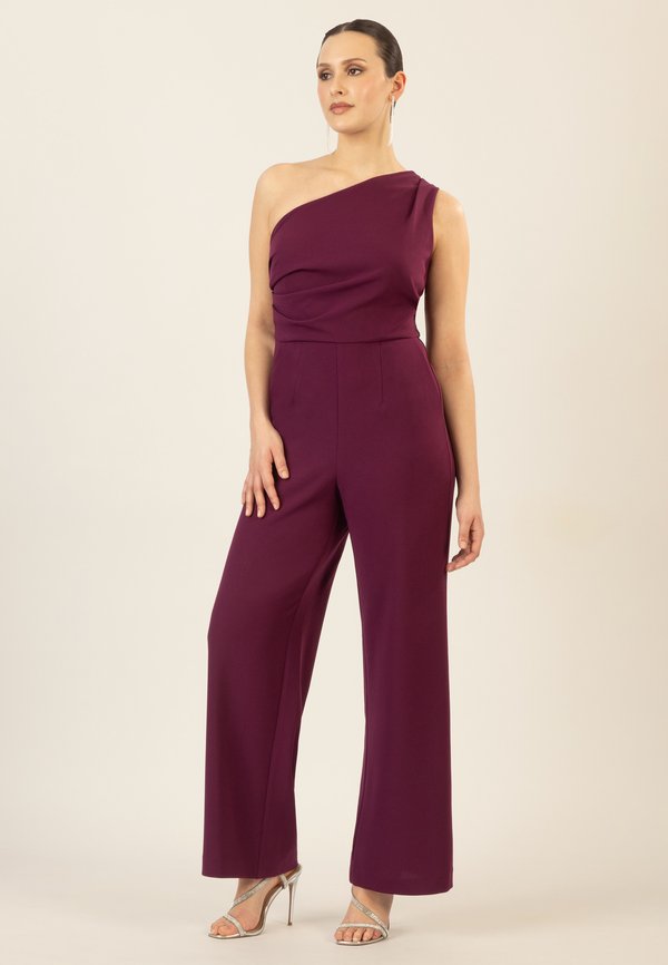 ONE-SHOULDER - Jumpsuit - pflaume