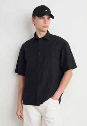 Les Deux GLOBE LOOSE SHIRT - Pluus - black