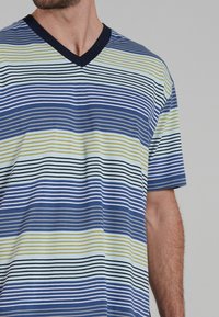 Götzburg SET - Pyjama set - blau hell ringel