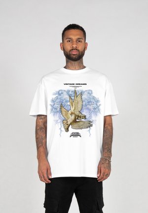 VINTAGE DREAMS HEAVY OVERSIZED - Print T-shirt - white
