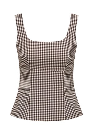 ONLY, A-SHAPE TOP ONLNOEMI A-SHAPE TOP - Bluse - coffee bean