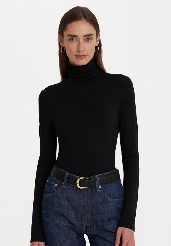 STRETCH JERSEY ROLL NECK - Long sleeved top