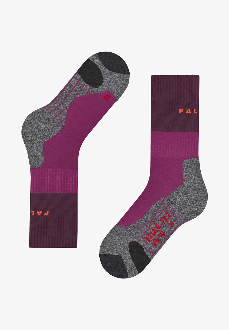 FALKE TK2 TREKKING - Sportsocken - radiant orchid
