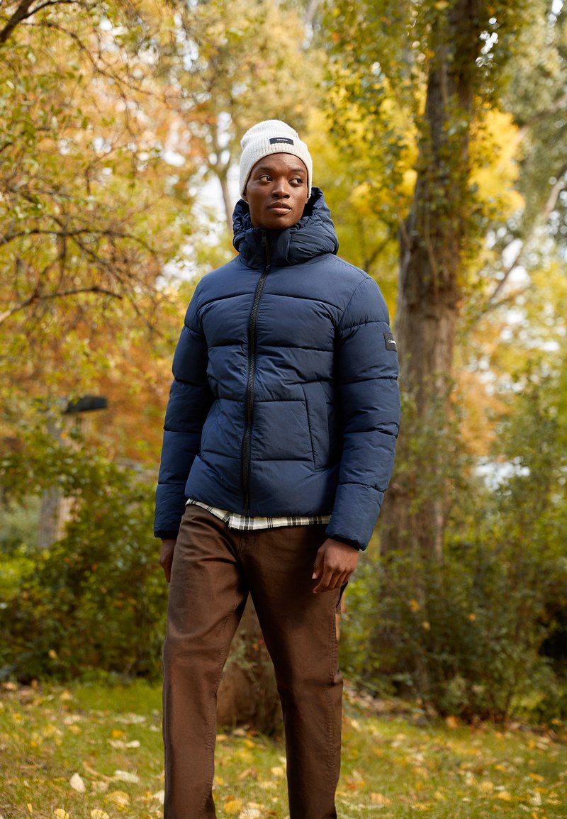 Calvin Klein PUFFER JACKET - Winter jacket - navy/dark blue - Zalando.co.uk