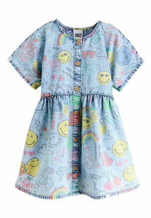 REGULAR FIT - BUTTON THROUGH SMILEY . - Jeanskleid - blue denim