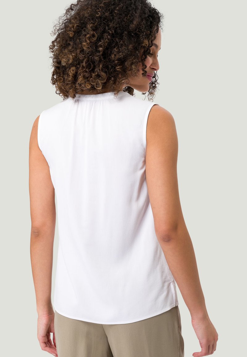 Damen T-Shirts | zero MIT V-AUSSCHNITT Bluse white/weiß - HA25814 Damen T-Shirts | zero MIT V-AUSSCHNITT Bluse white/weiß - HA25814