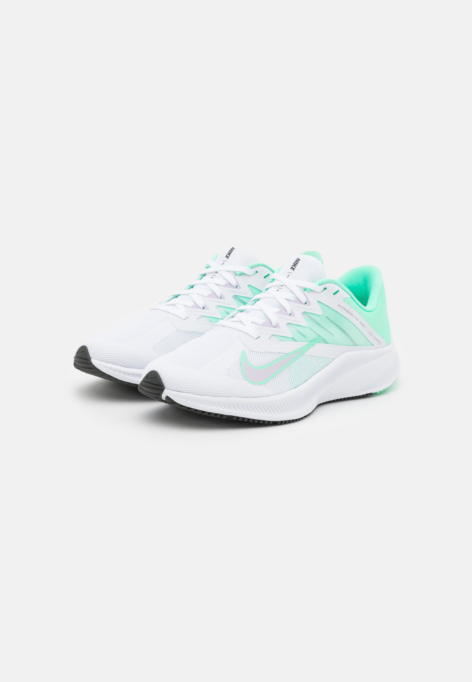 Nike Performance QUEST 3 - Zapatillas de running neutras - white/infinite  lilac/green glow/dark smoke grey/blanco - Zalando.es