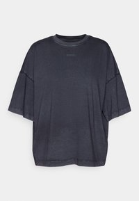 WASHED CREW - Marškinėliai su spaudiniu - black