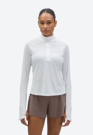Columbia STEALTH SPRING™ HALF ZIP TEE - Longsleeve - white