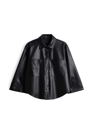 OPUS, LOOSE FIT SHIRT COLLAR - Hemdbluse - black