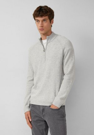 Strickpullover - grau meliert