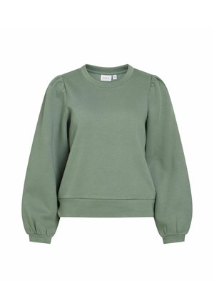 VILA, LONG SLEEVED SWEATSHIRT VEVERA ROUND NECK - Sweatshirt - laurel wreath