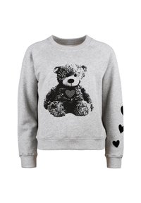 Grace RUNDHALS TEDDY Sweatshirt grey/grau Zalando
