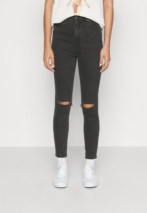 Cotton On CURVY SKINNY  - Jeans Skinny - graphite black rip
